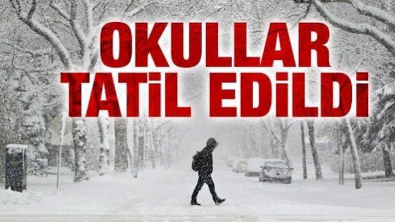 İlçemizdeki Tüm Okullarımızın Kar Tatili